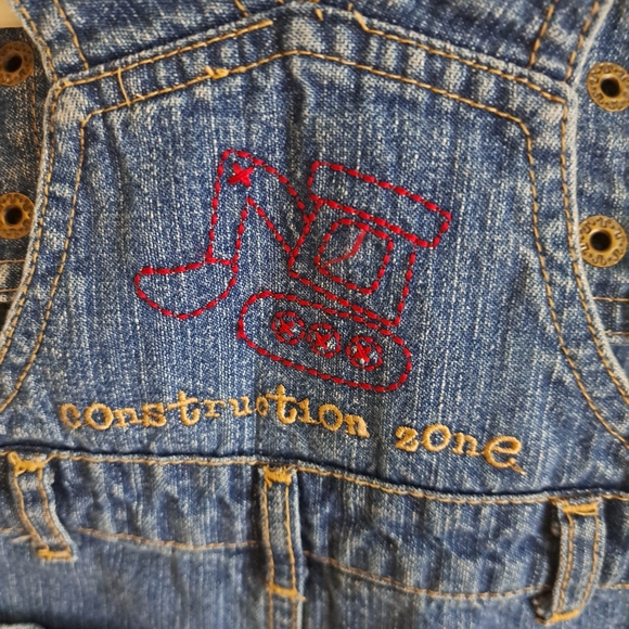 Koala Baby Denim Overalls - “Little Demolition Expert” - Size 6-9 Months - Picture 5 of 6